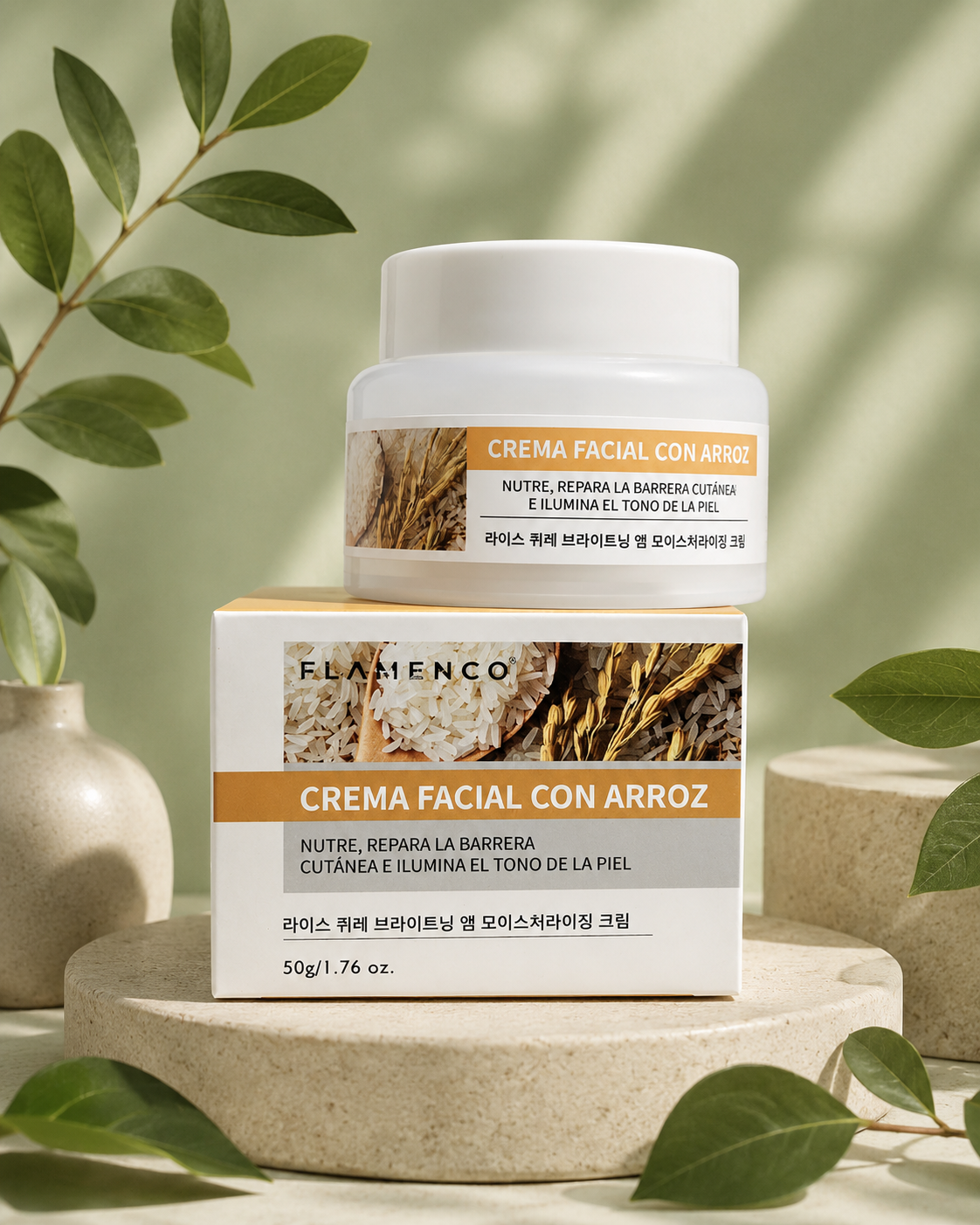 Crema Facial con Arroz Flamenco 50 g