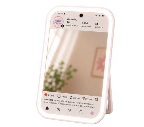 Espejo LED Instagram Glow sin fondo - portada
