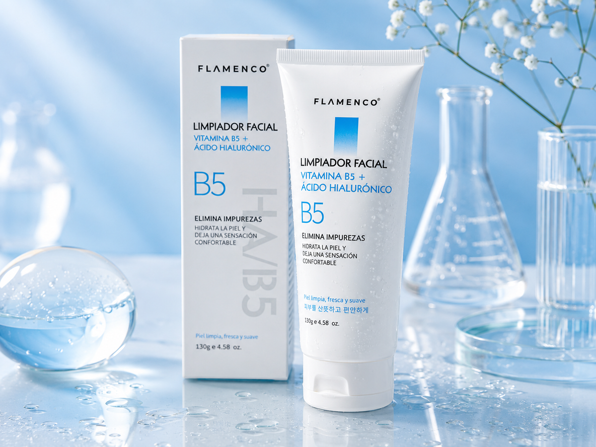 Limpiador Facial Vitamina B5 Flamenco 130g - foto 3