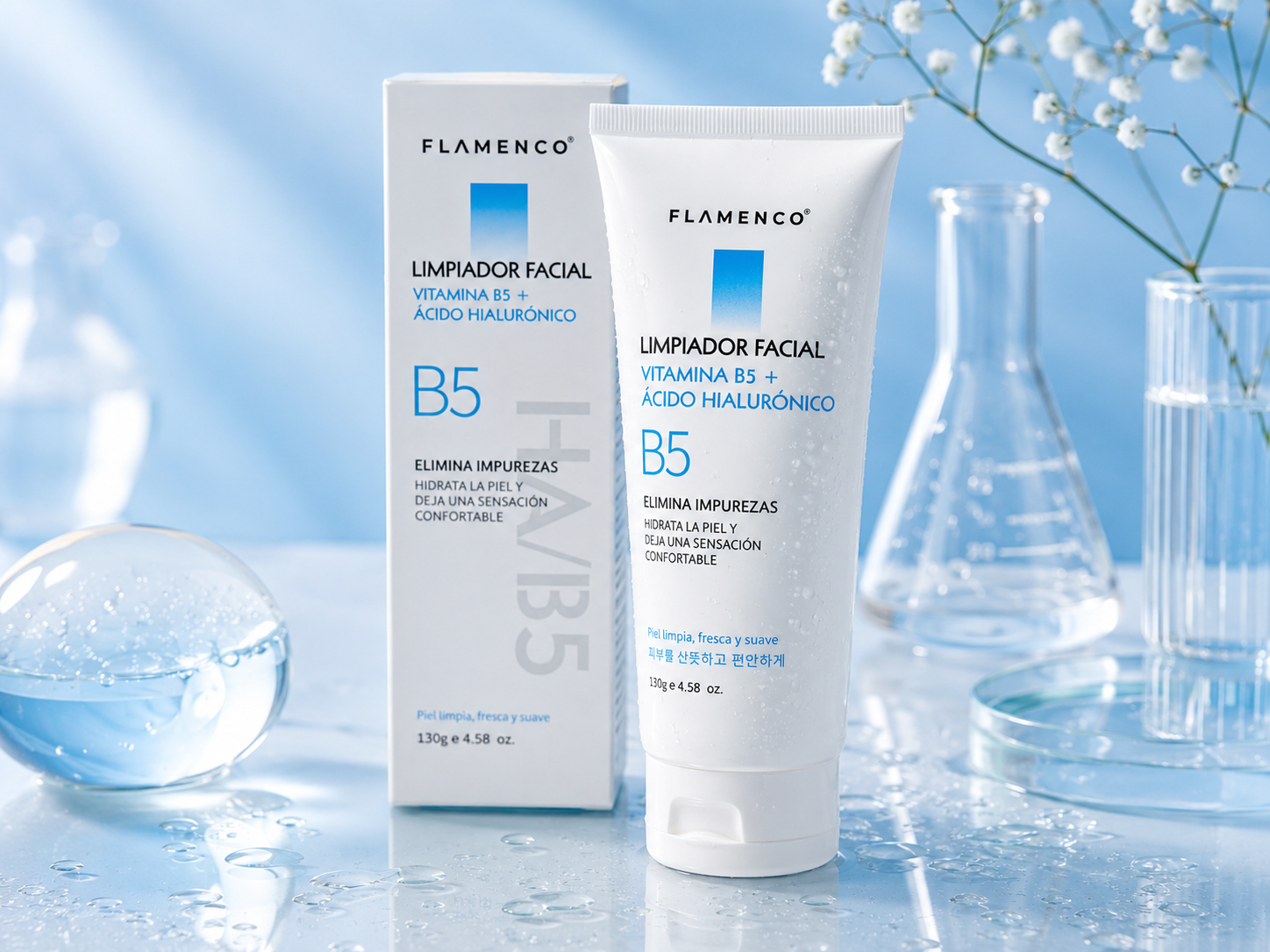 Limpiador Facial Vitamina B5 Flamenco 130g - foto 3