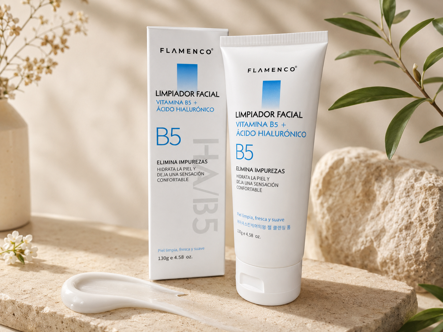 Limpiador Facial Vitamina B5 Flamenco 130g - foto 4