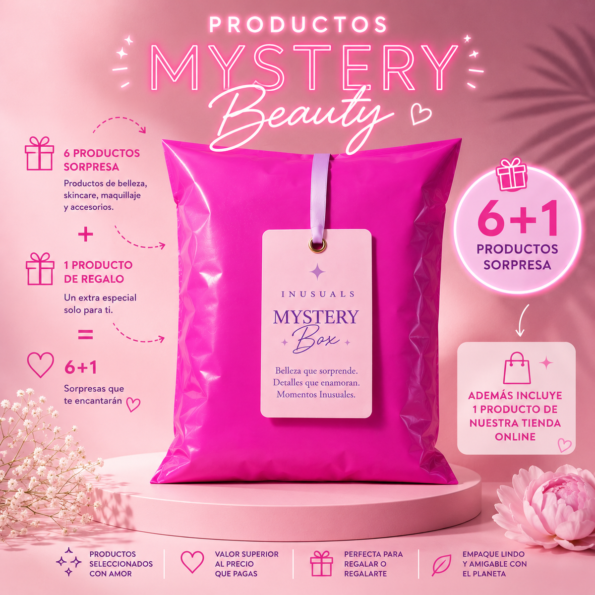 Mystery Box Inusuals Premium beneficios 6 mas 1