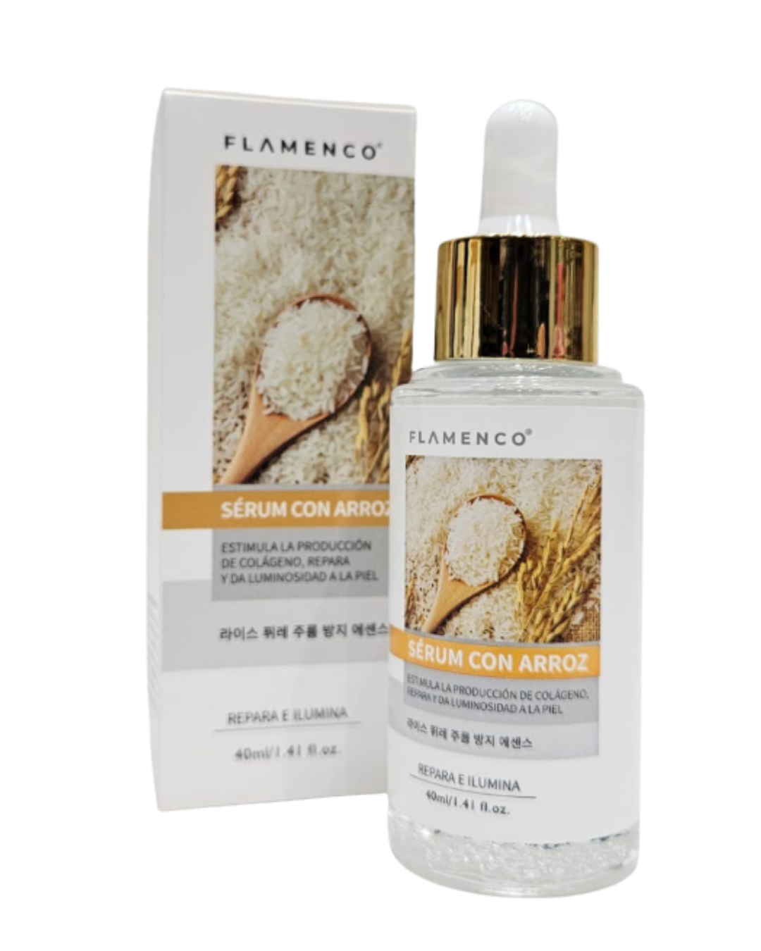 Sérum facial con arroz Flamenco sin fondo